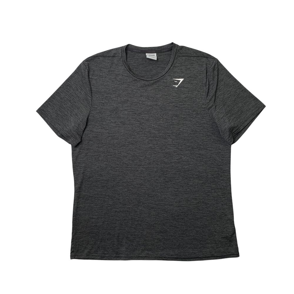 Gymshark T Shirt Mens 2XL Gray Arrival Short Sleeve Crew Neck Breathable Gym